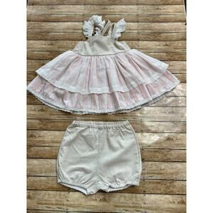 NWT Smocked Sweets Pink Beachhouse Tunic Set 18/24m